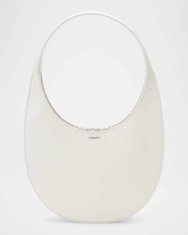 Swipe Double-Gusset Leather Shoulder Bag